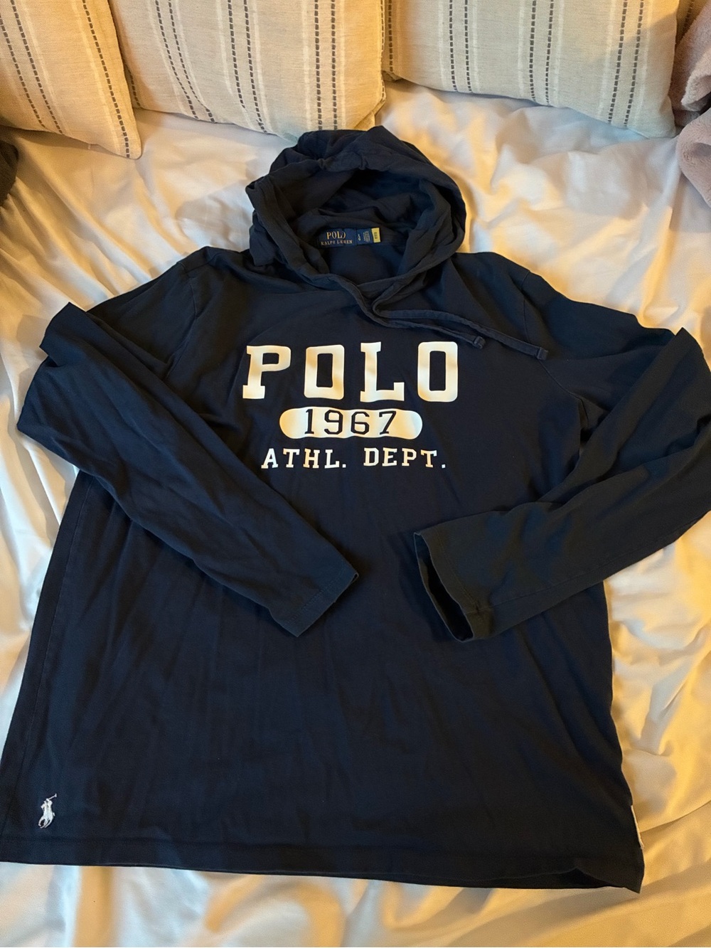 Polo by Ralph Lauren Navy 1967 Athletic Hoodie Shirt